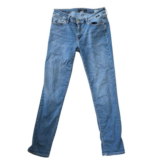 American Eagle Airflex + Slim Straight Crop Jeans Men's Size 28x30 Stretch - Picture 6 of 9